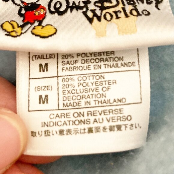 Walt Disney World Quarter Zip Sweatshirt Embroidered Size M - Picture 6 of 7